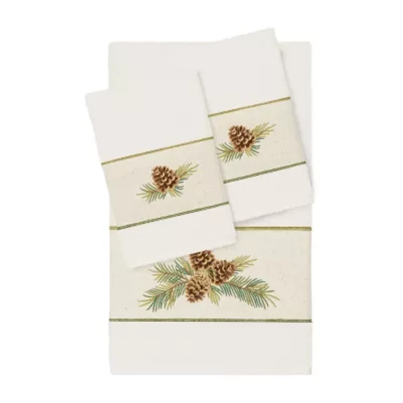 Linum Home Textiles Pierre Embellished 3-pc. Bath Towel Set