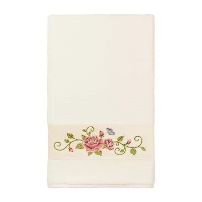 Linum Home Textiles Rebecca Embellished Floral Bath Towel