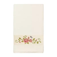 Linum Home Textiles Rebecca Embellished Floral Bath Towel