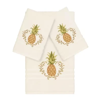 Linum Home Textiles Welcome Embellished 3-pc. Bath Towel Set