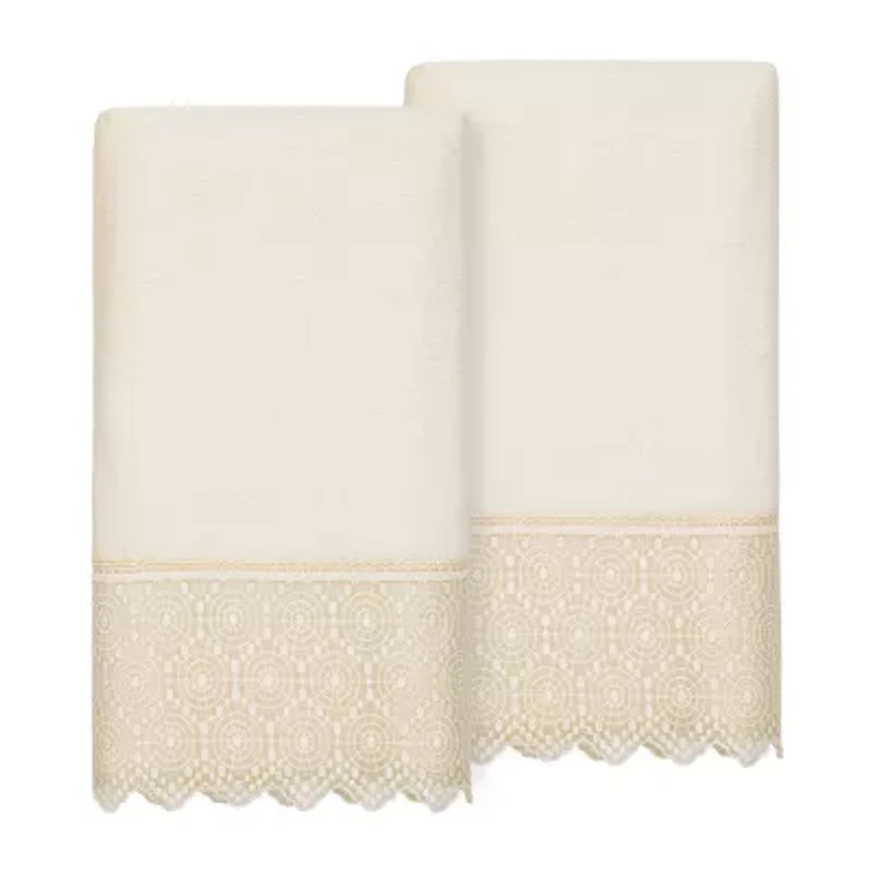 Linum Home Textiles Arian Embellished 2-pc. Bath Towel