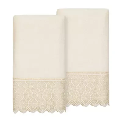 Linum Home Textiles Arian Embellished 2-pc. Bath Towel