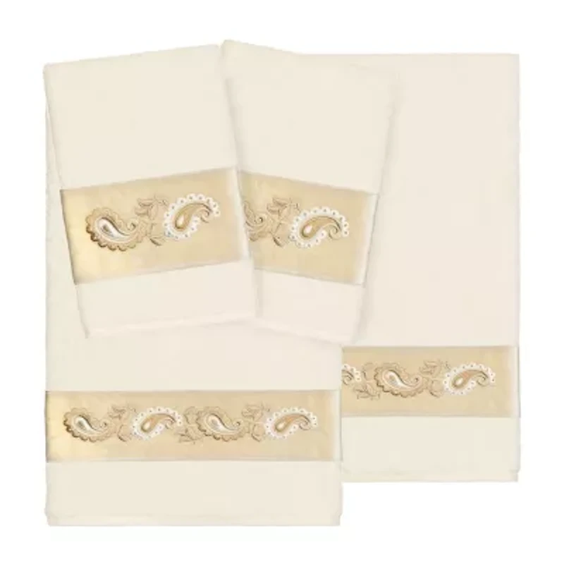 Linum Home Textiles Mackenzie Embellished 4-pc. Bath Towel Set