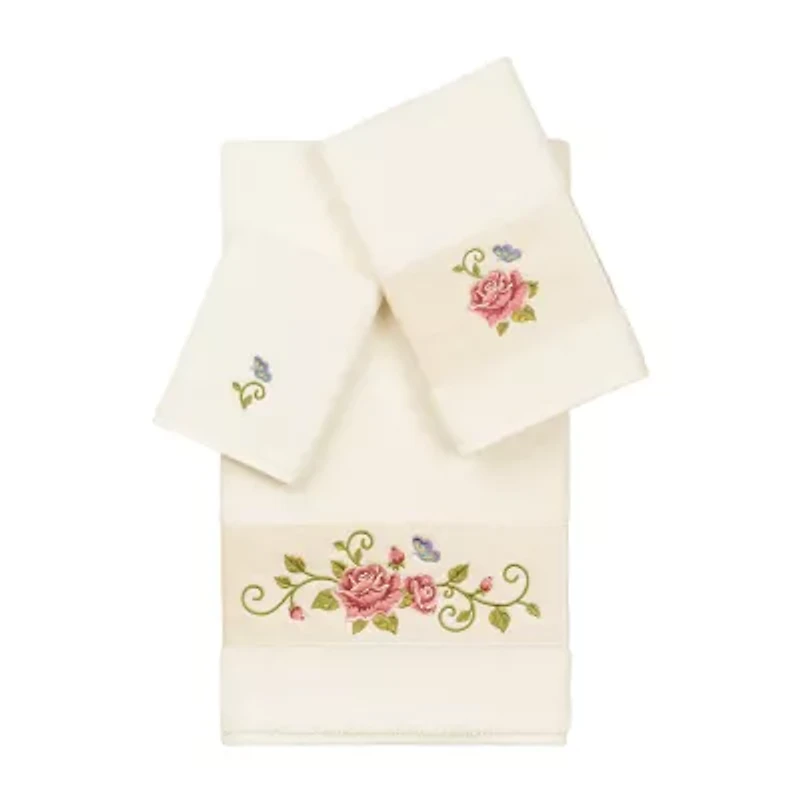 Linum Home Textiles Rebecca Embellished 3-pc. Bath Towel Set