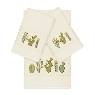 Linum Home Textiles Mila Embellished 3-pc. Bath Towel Set