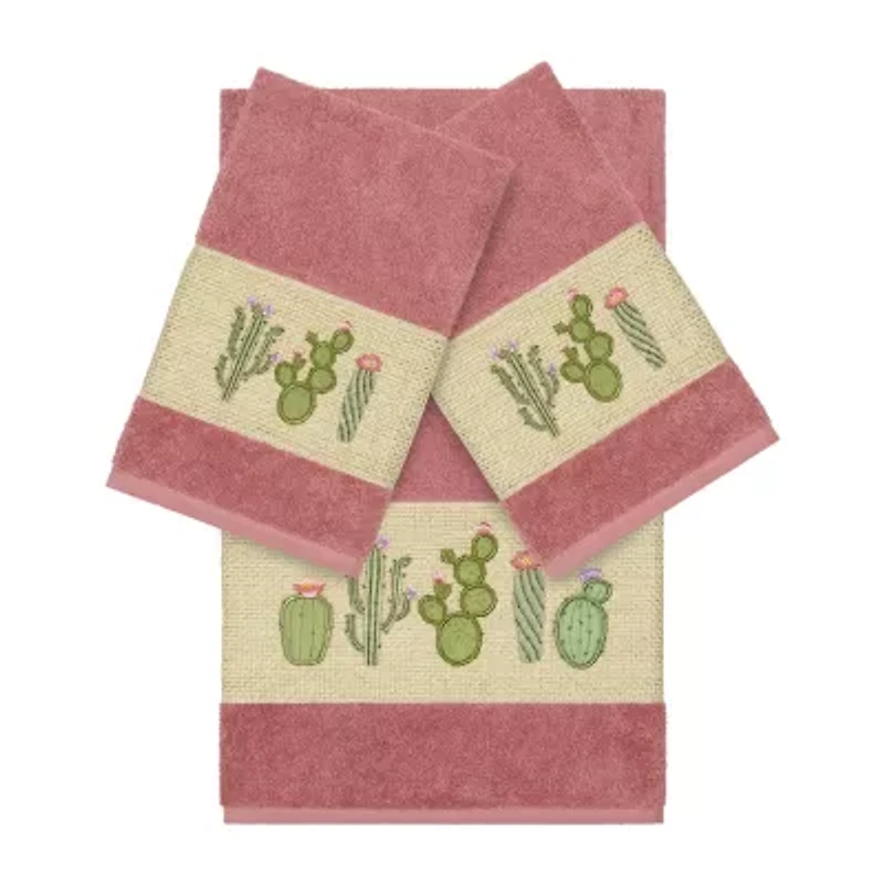 Linum Home Textiles Mila Embellished 3-pc. Bath Towel Set