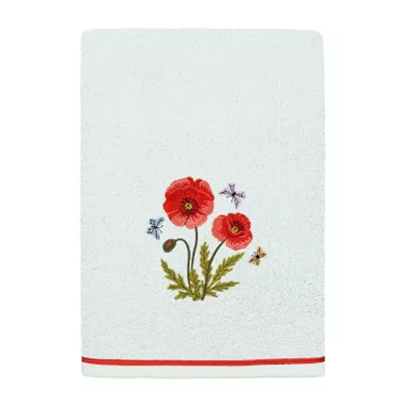 Linum Home Textiles Polly 2-pc. Embellished Floral Bath Towel