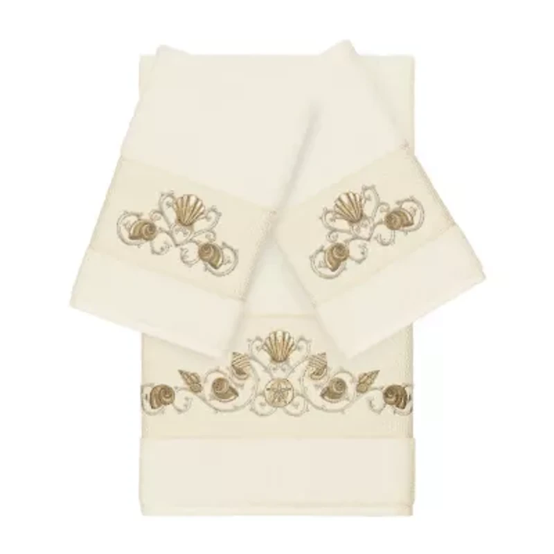 Linum Home Textiles Bella Embellished 3-pc. Bath Towel Set