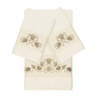 Linum Home Textiles Bella Embellished 3-pc. Bath Towel Set