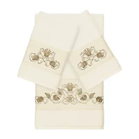 Linum Home Textiles Bella Embellished 3-pc. Bath Towel Set