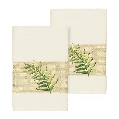 Linum Home Textiles Zoe Embellished 2-pc. Hand Towel