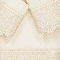 Linum Home Textiles Arian Embellished 3-pc. Bath Towel Set