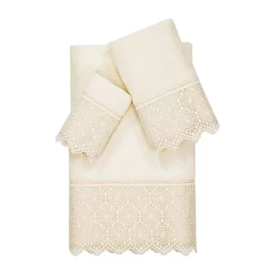 Linum Home Textiles Arian Embellished 3-pc. Bath Towel Set