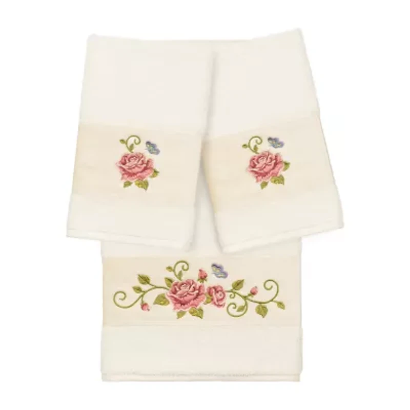 Linum Home Textiles Rebecca Embellished 3-pc. Bath Towel Set