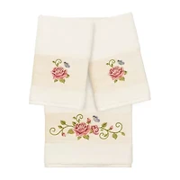Linum Home Textiles Rebecca Embellished 3-pc. Bath Towel Set