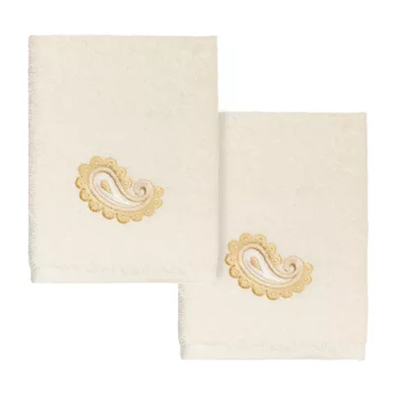 Linum Home Textiles Mackenzie Embellished 2-pc. Washcloth