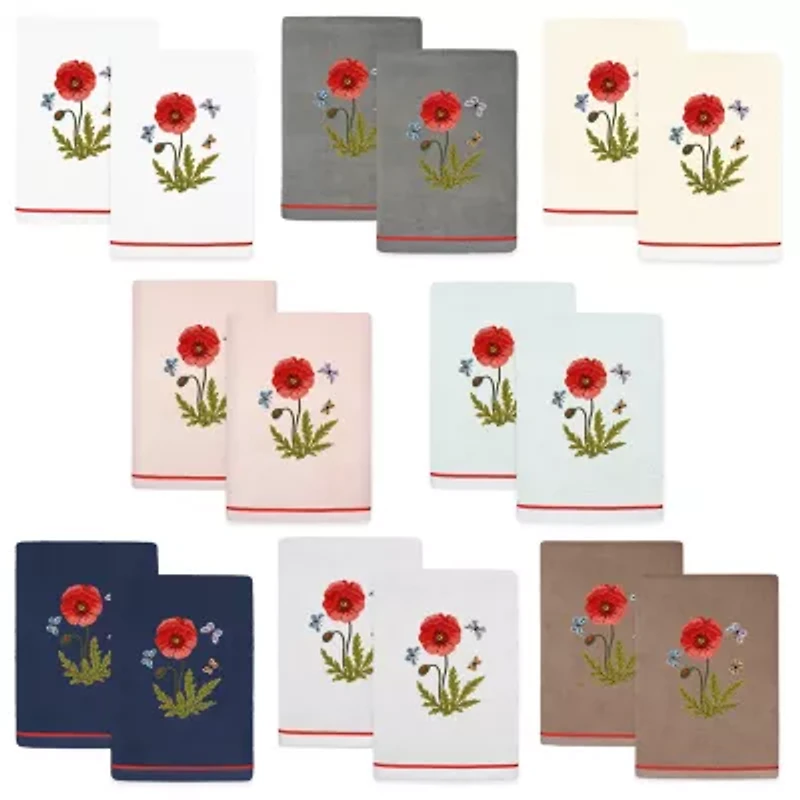 Linum Home Textiles Polly Embellished 2-pc. Hand Towel