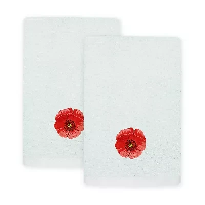 Linum Home Textiles Polly 2-pc. Embellished Fingertip Towel
