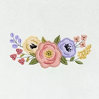 Linum Home Textiles Verano Embellished 2-pc. Floral Bath Towel