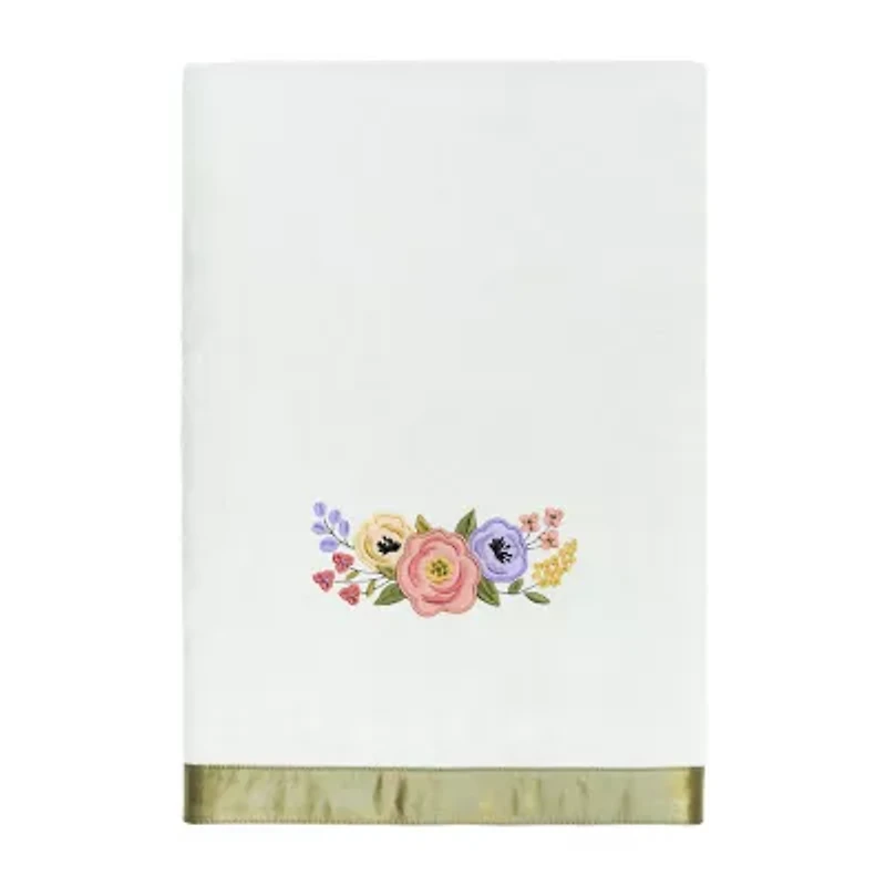 Linum Home Textiles Verano Embellished 2-pc. Floral Bath Towel