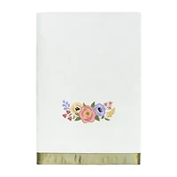 Linum Home Textiles Verano Embellished 2-pc. Floral Bath Towel