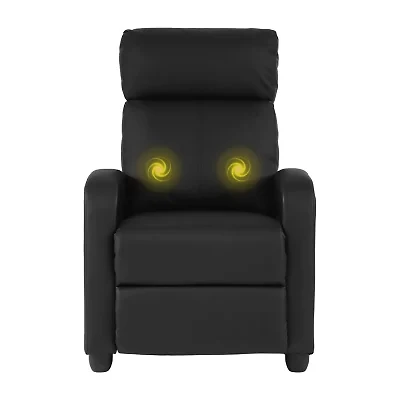 Furniture of America™ Carly Curved Slope-Arm Recliner