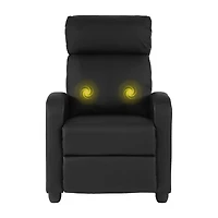 Furniture of America™ Carly Curved Slope-Arm Recliner