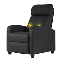 Furniture of America™ Carly Curved Slope-Arm Recliner