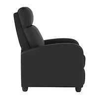 Furniture of America™ Carly Curved Slope-Arm Recliner