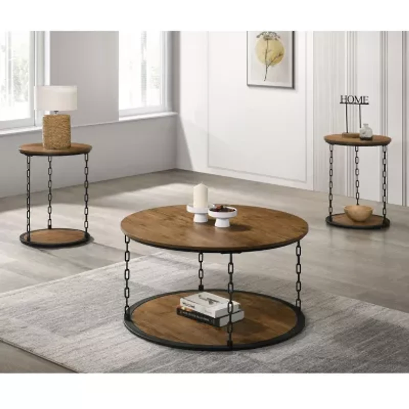 Furniture Of America Ouria Easy Setup Coffee Table set