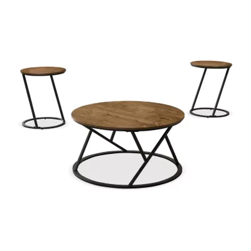 Furniture Of America Ozena Easy Setup Coffe Table Set