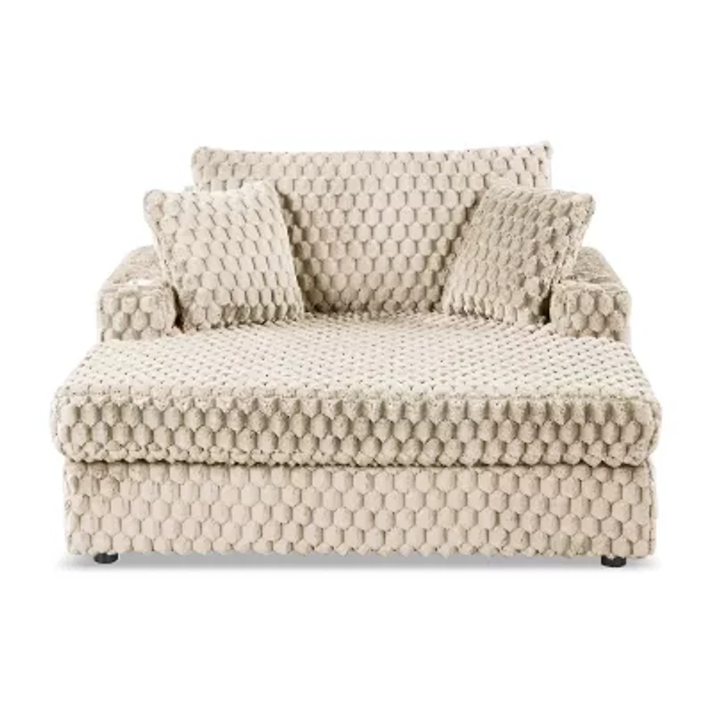 Furniture Of America Nattel Upholstered Chaise Lounges