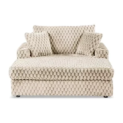 Furniture Of America Nattel Upholstered Chaise Lounges
