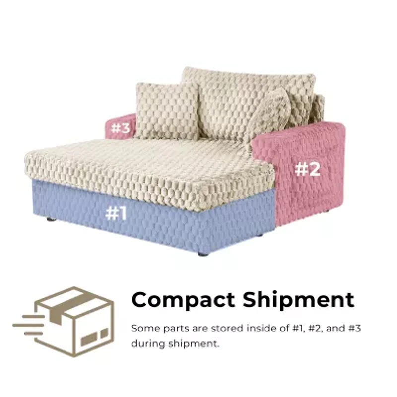 Furniture Of America Nattel Upholstered Chaise Lounges