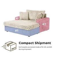 Furniture Of America Nattel Upholstered Chaise Lounges