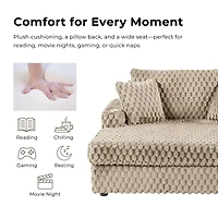 Furniture Of America Nattel Upholstered Chaise Lounges