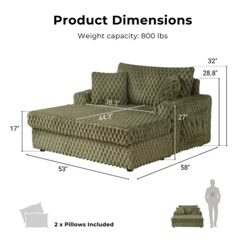 Furniture Of America Nattel Upholstered Chaise Lounges