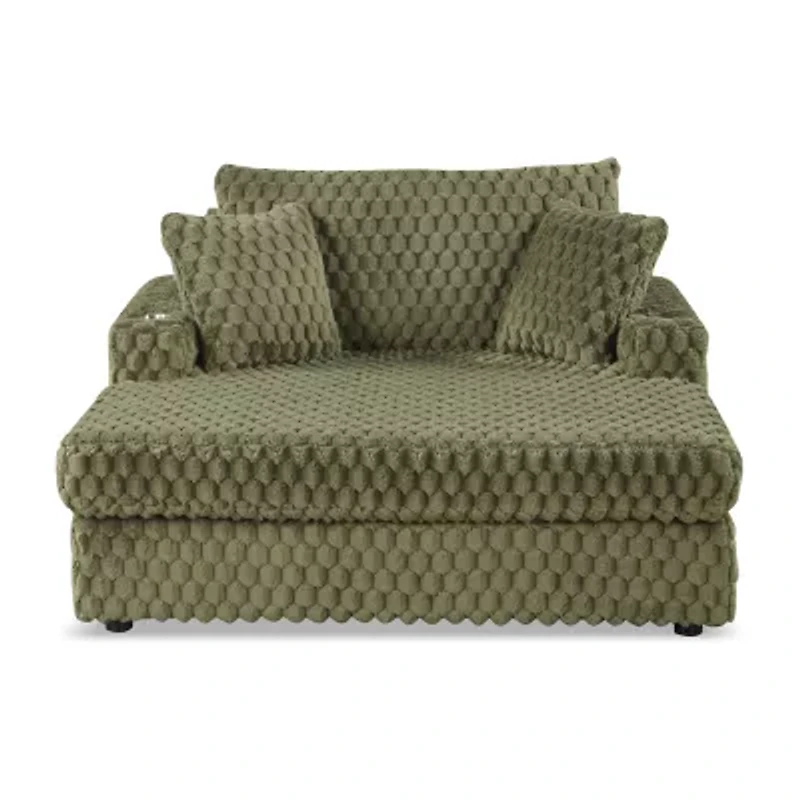 Furniture Of America Nattel Upholstered Chaise Lounges