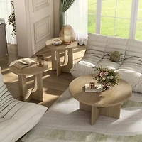 Furniture Of America Calsen Easy Setup Coffee Table Set