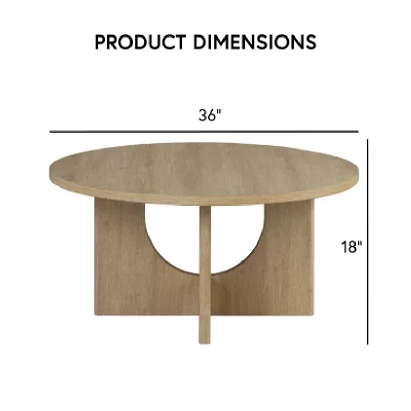 Furniture Of America Calsen Easy Setup Coffee Table Set