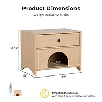 Furniture of America™ Ella 1-Drawer Side Table