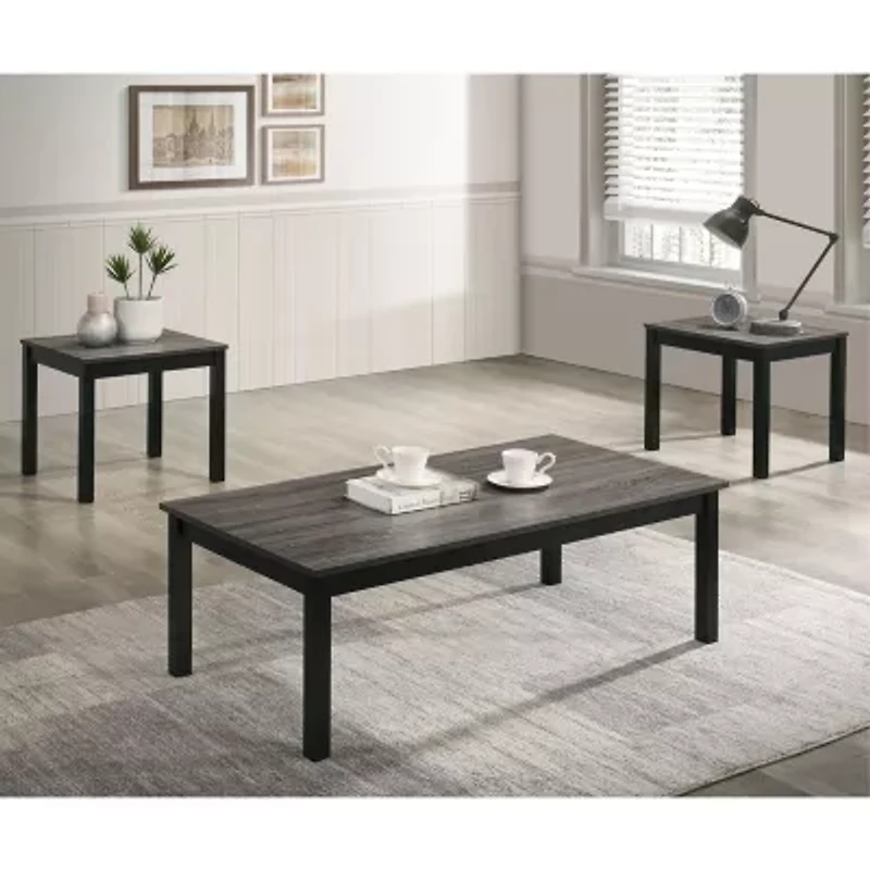Funiture Of America Linel Easy Setup Coffee Table Set