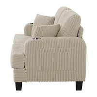 Furniture of America™ Kasin Track-Arm Upholstered Loveseat