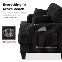 Furniture Of Americ Kasin Upholstered Loveseat