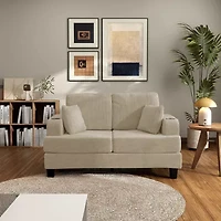 Furniture of America™ Kasin Track-Arm Upholstered Loveseat