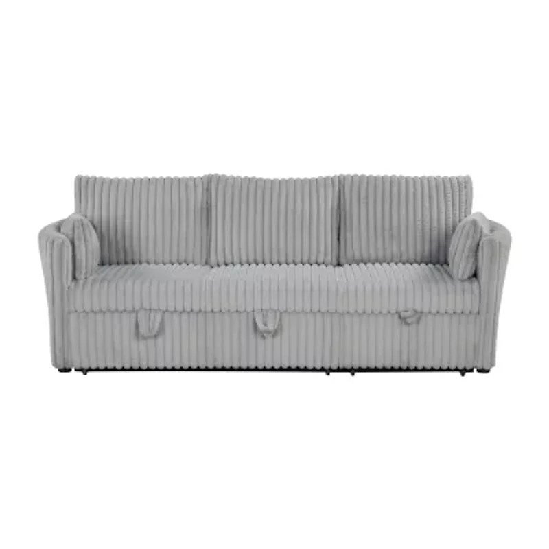 Furniture of America™ Bond Curved Slope-Arm Sofa