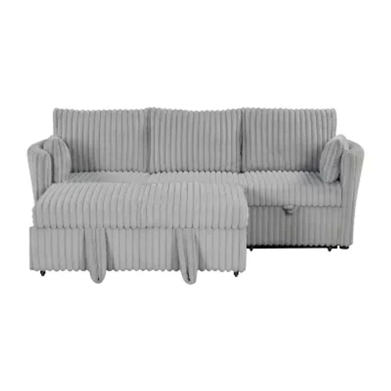 Furniture of America™ Bond Curved Slope-Arm Sofa