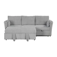Furniture of America™ Bond Curved Slope-Arm Sofa