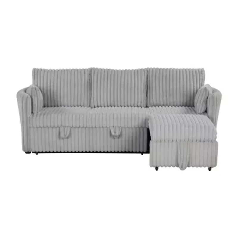 Furniture of America™ Bond Curved Slope-Arm Sofa