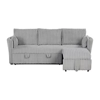 Furniture of America™ Bond Curved Slope-Arm Sofa
